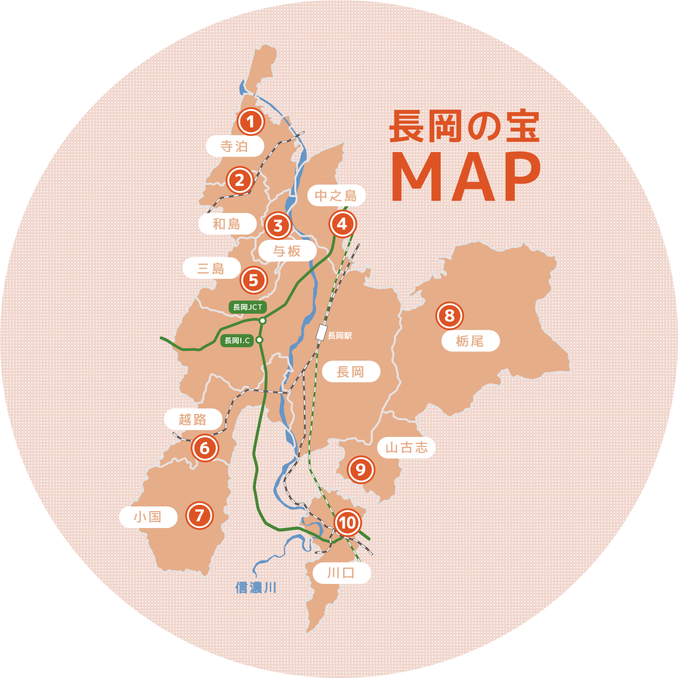 長岡の宝 MAP