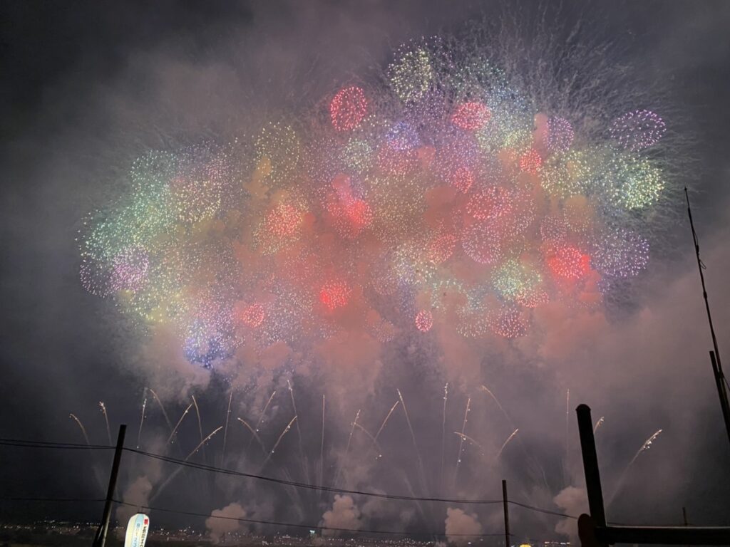 2022年の長岡花火の写真