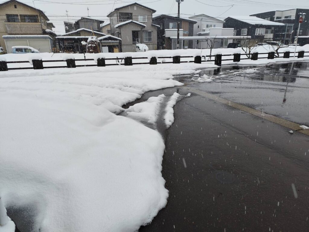 消雪パイプの威力